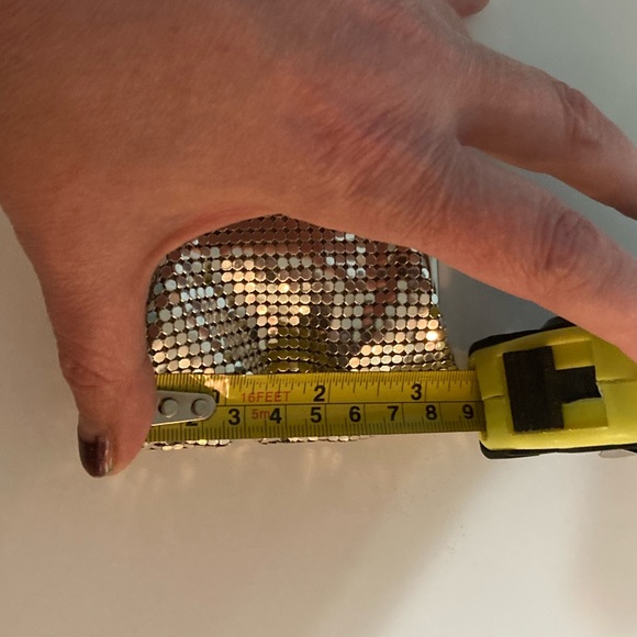 Whiting & Davis Silver Metal Coin Purse Pouch Kiss Lock - Picture 5 of 5